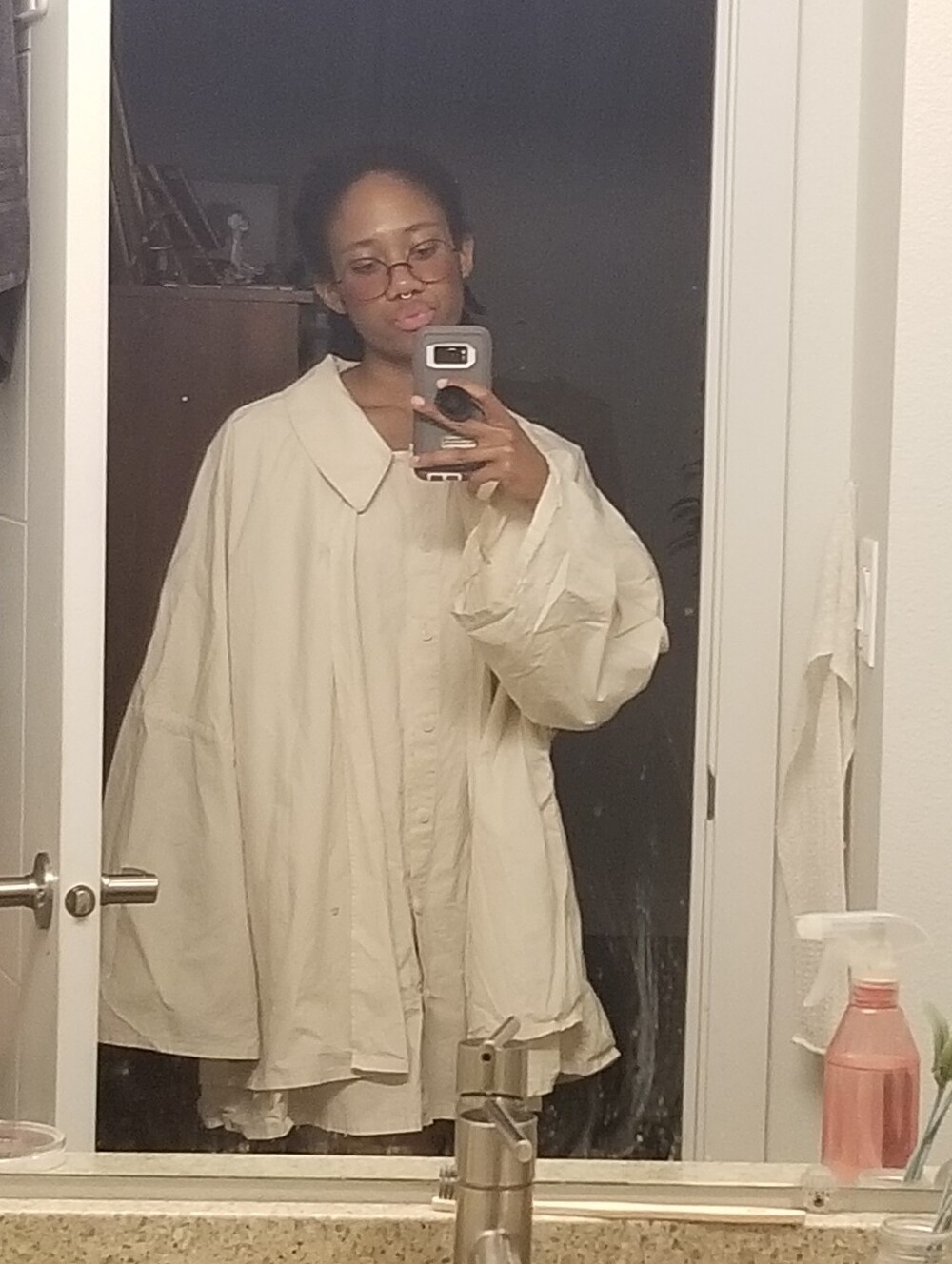 456. poplin layer cape shirt - Picture 10 of 10